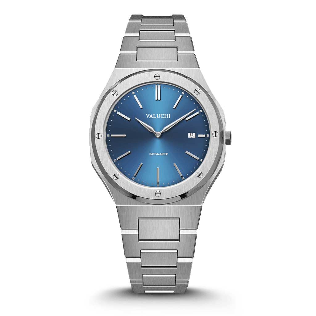 Blue Dial Date-Master Watch 40mm – Valuchi