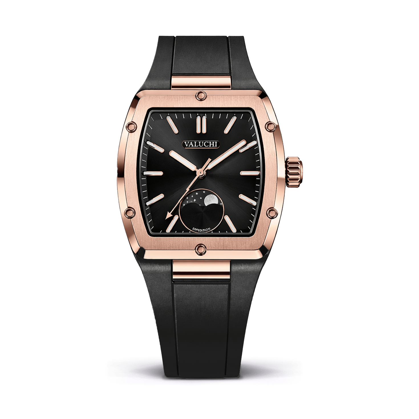 Rosegold Square Moonphase Watch - 40mm – Valuchi
