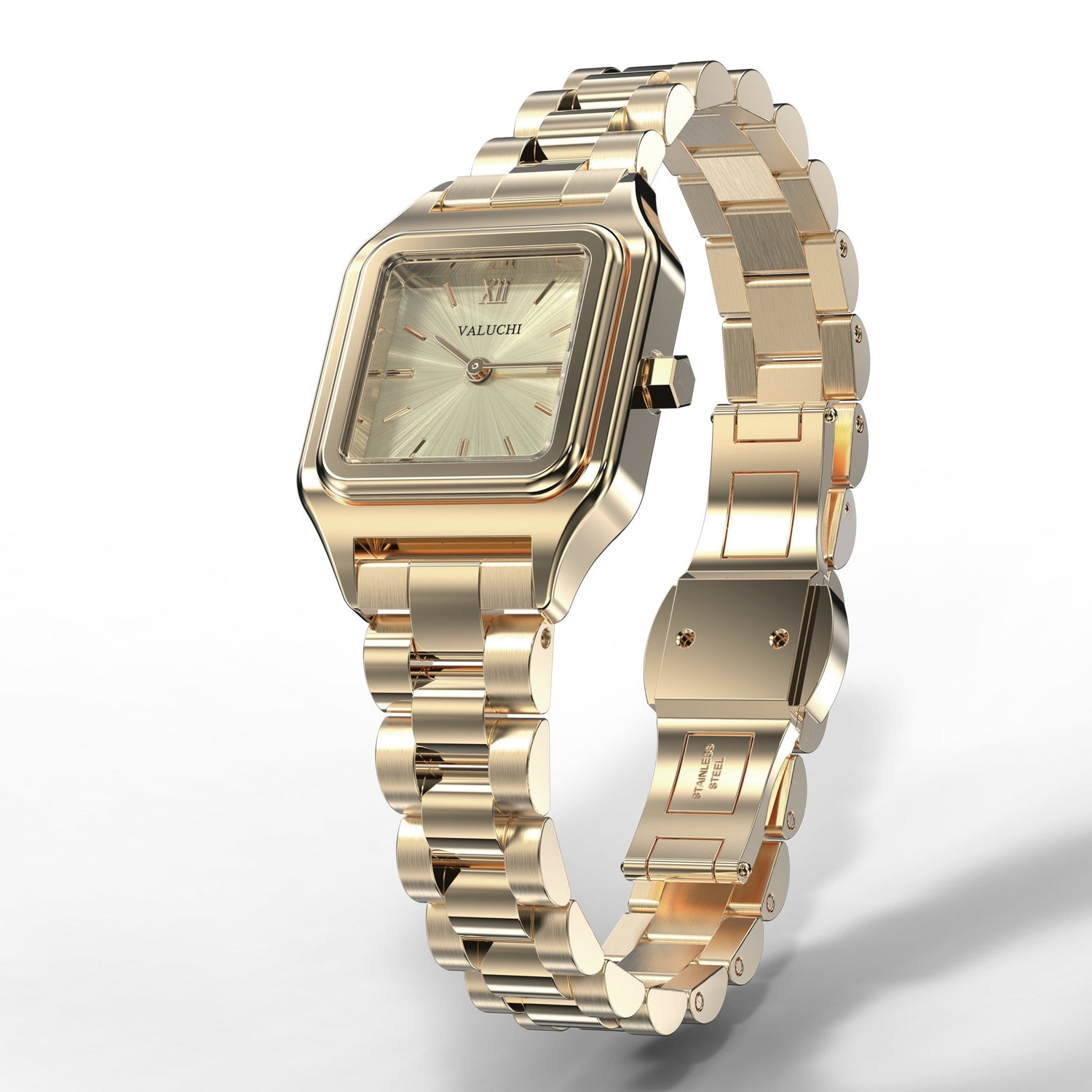 Quadris Watch Yellow Gold - 21mm - Valuchi