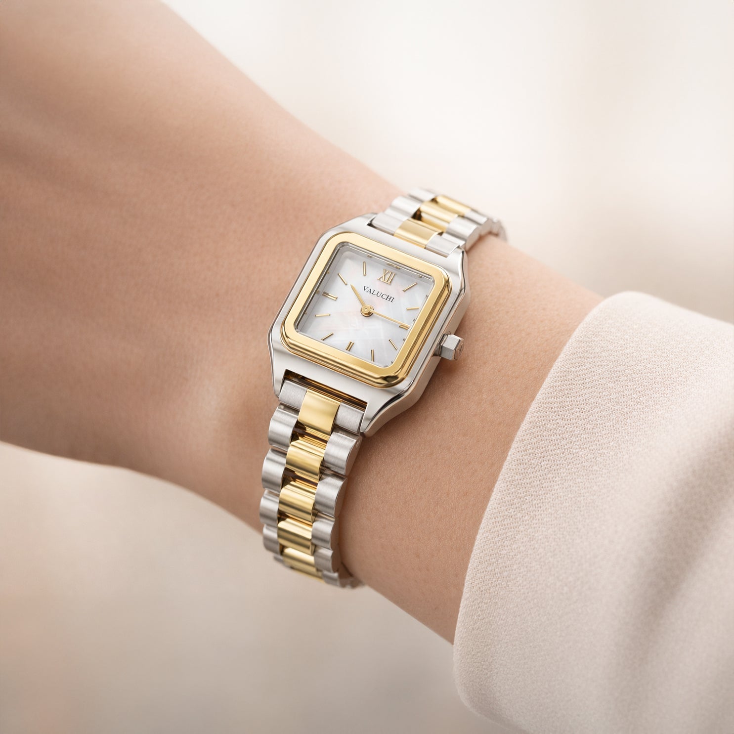 Quadris Watch Bicolor mother of pearl - 21mm - Valuchi