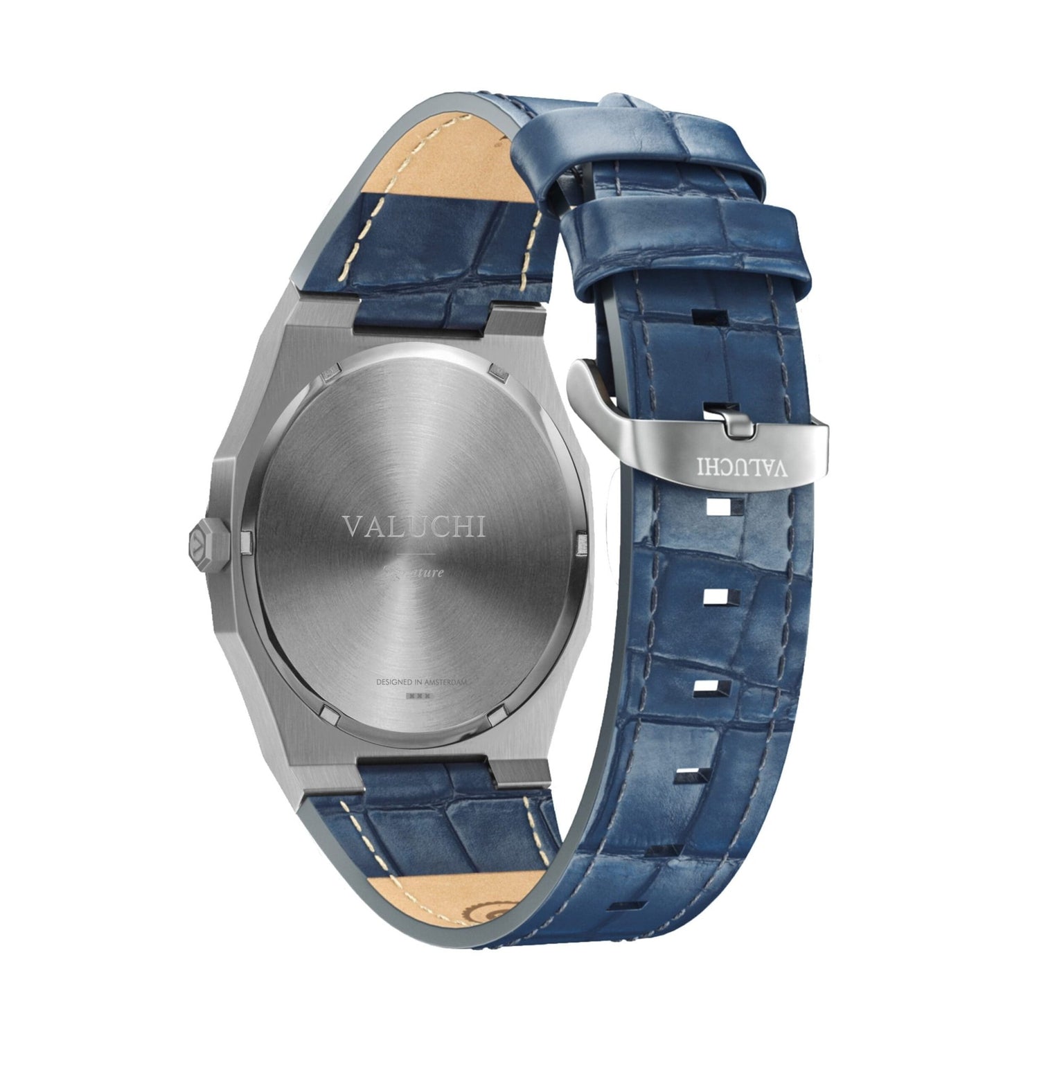 Signature - Silver Blue Watch - 40mm - Valuchi