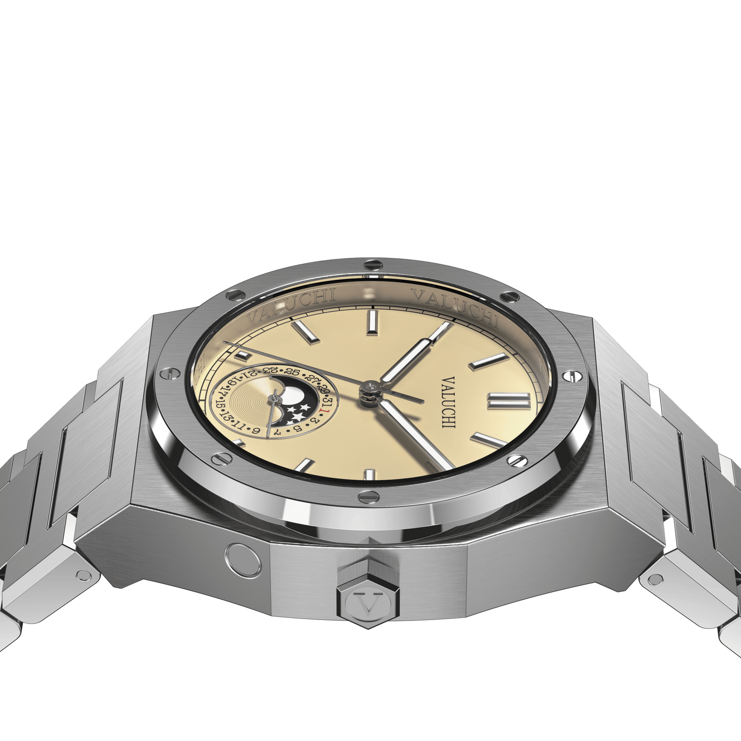Soluna Automatic Watch - Silver Beige - 38mm - Valuchi