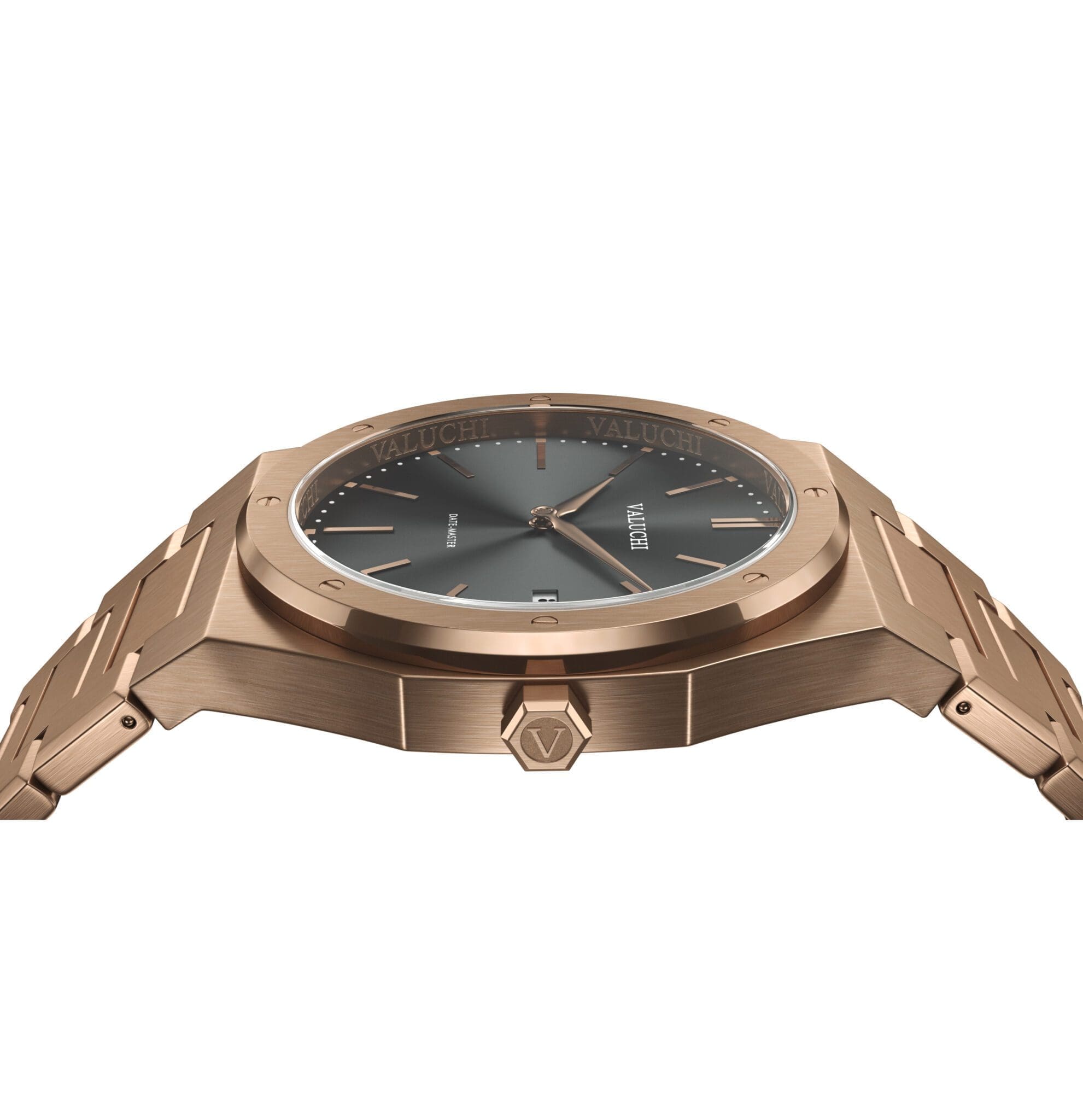 【美品】VALUCHI Rose Gold Black 自動巻き腕時計 Amazon | Valuchi Lunar Calendar Automatic ウォッチ - ローズ
