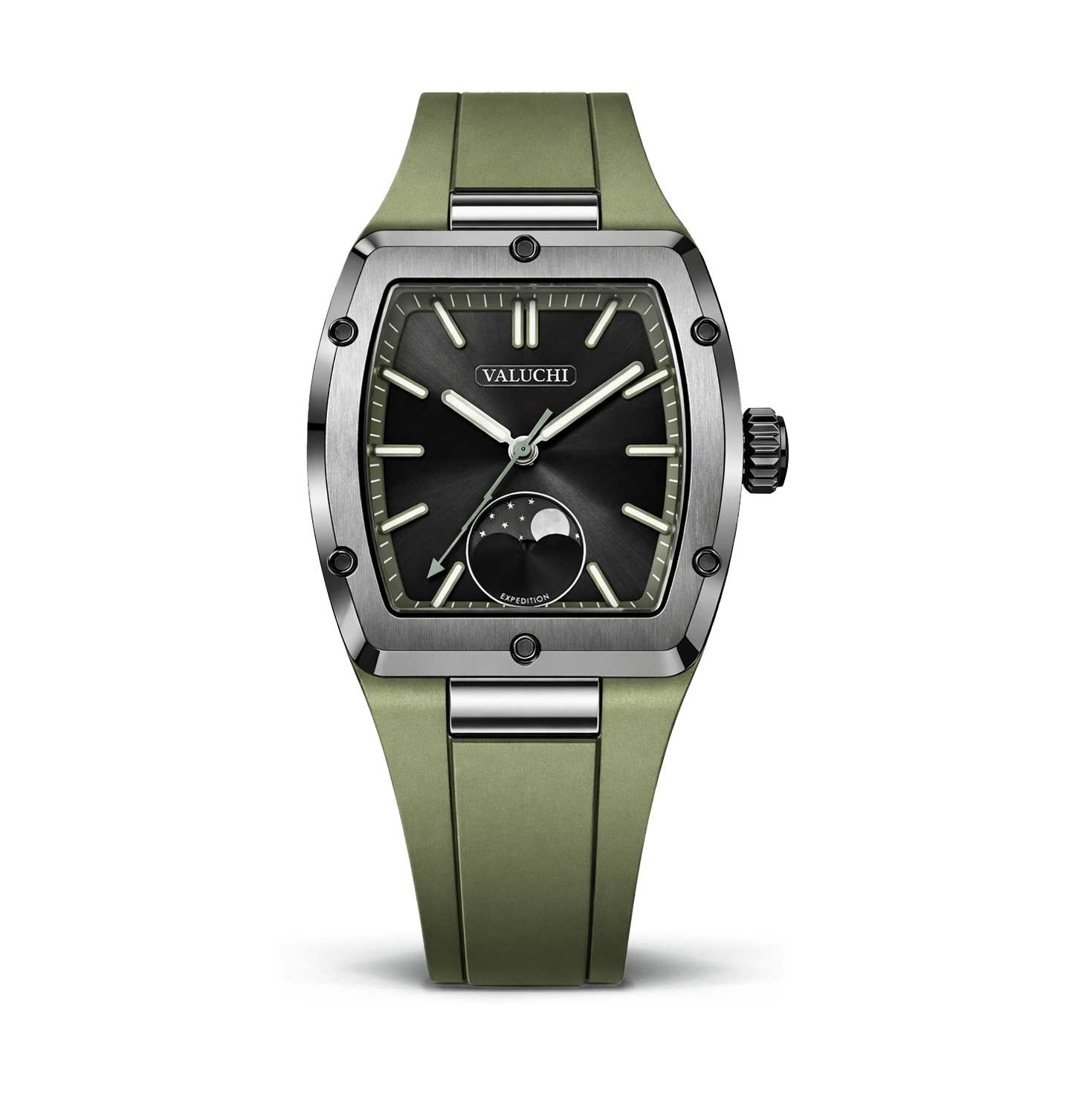 Square Mens Watch 40mm Moonphase - Expedition – Valuchi
