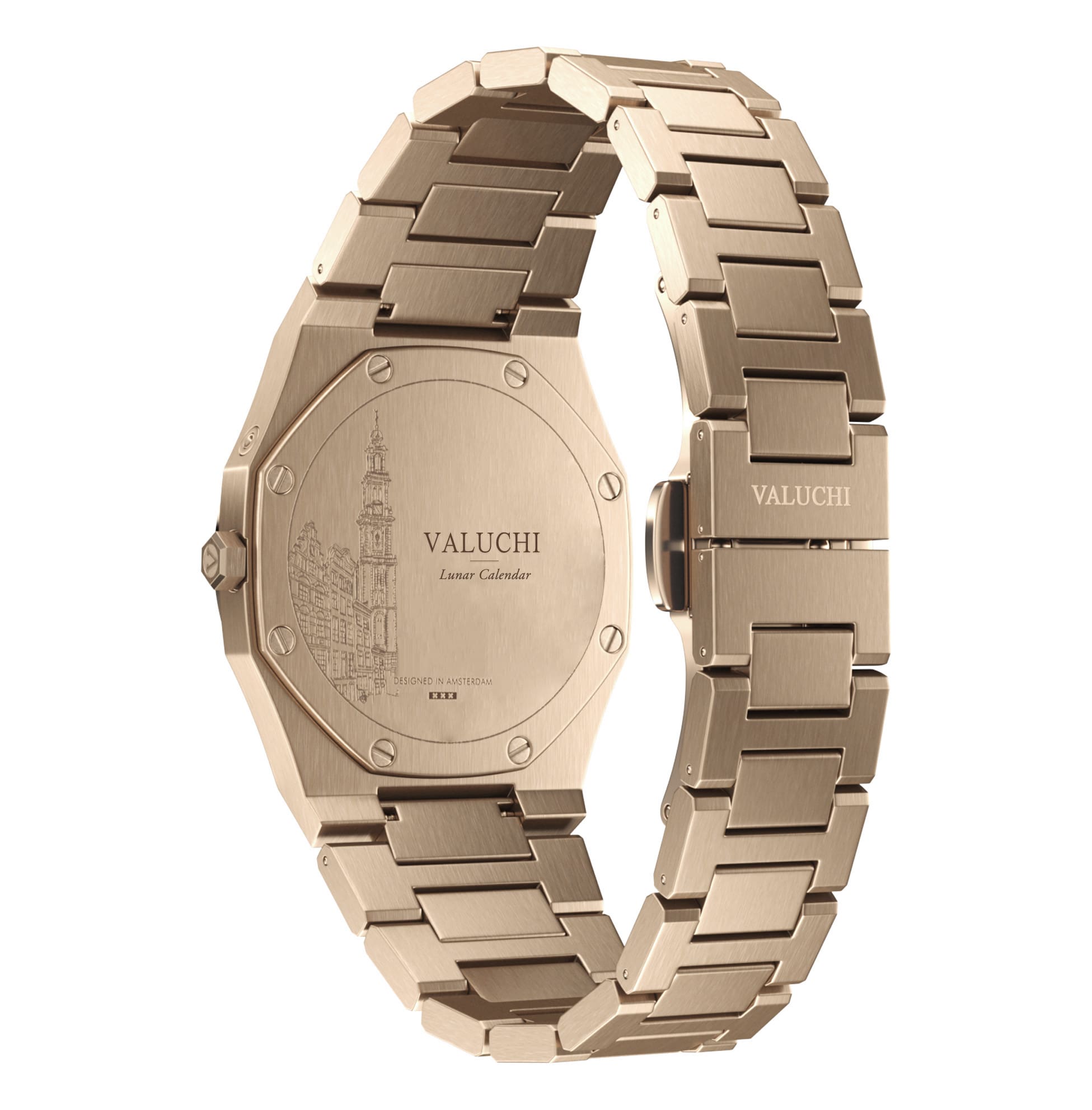 40mm Yellow Gold Lunar Calendar Moonphase Watch – Valuchi