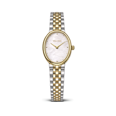 two-tone oval women’s watch
