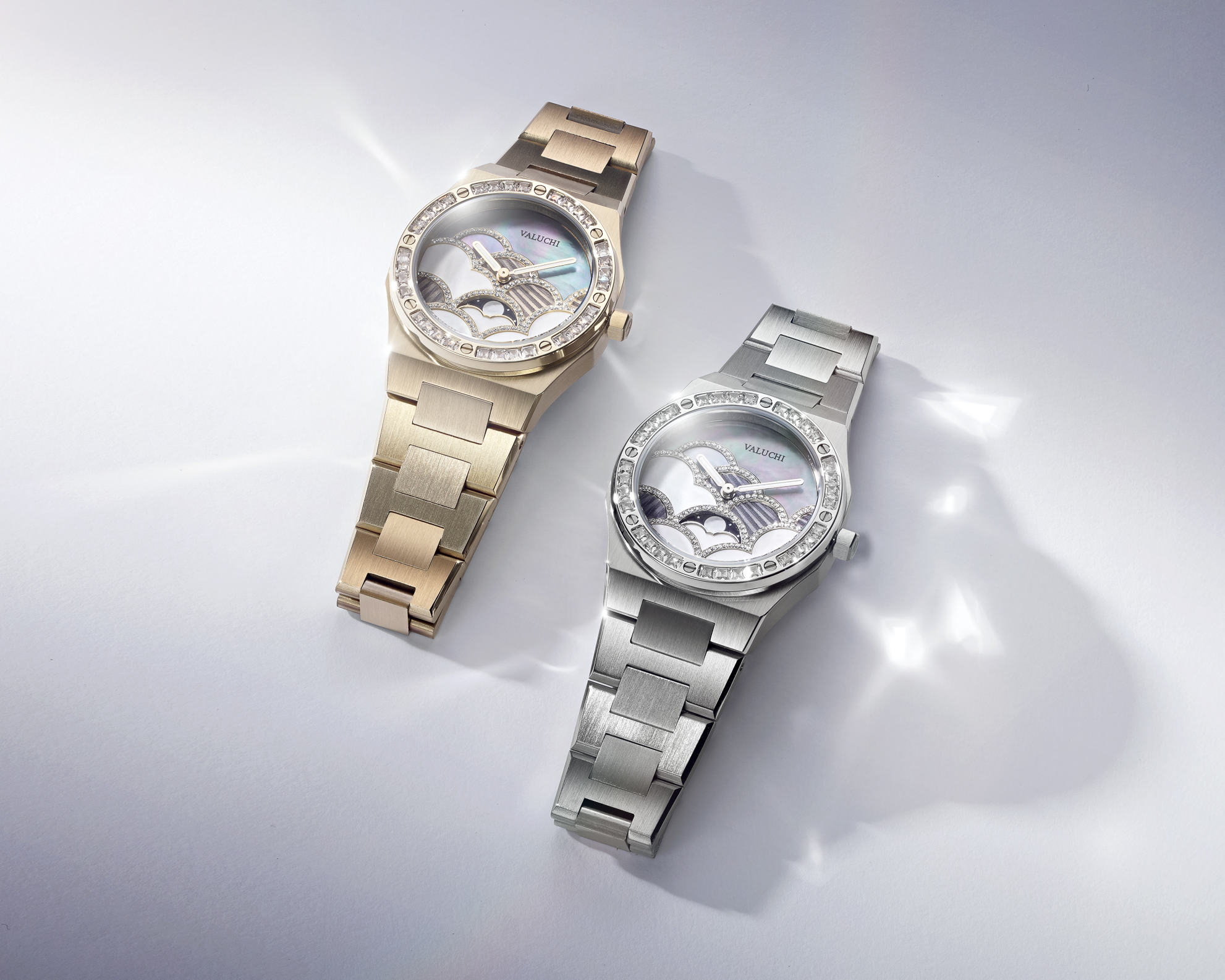 Valuchi Clouds watches in gold and silver